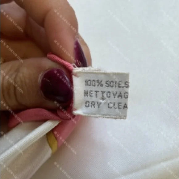 Christian Dior floral Silk vintage Scarf - Picture 4 of 8